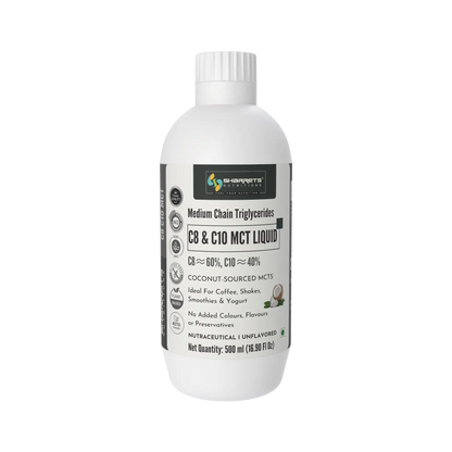 sharrets c8 c10 mct oil liquid 500ml - medium chain triglycerides - 