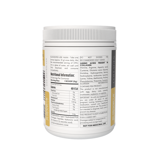 Sharrets CPH+ Marine Collagen Powder (Type 1) with Vitamin C & Hyaluronic Acid- Unflavored 200g