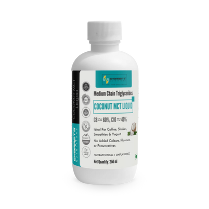 Sharrets Coconut MCT Oil C8 60% C10 40% – Unflavoured MCT Liquid - 250ml