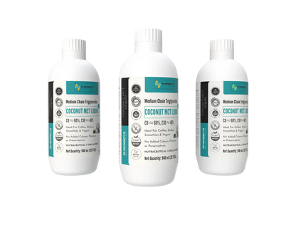 Sharrets Coconut MCT Oil 60:40 C8 C10 – 3 x 946 ml bottles product image