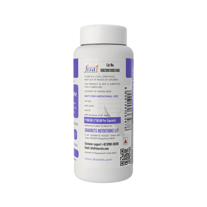 Sharrets Undenatured Type II Collagen with Curcumin, Hyaluronic Acid, Vitamin C, D3, B1, B2 & B3