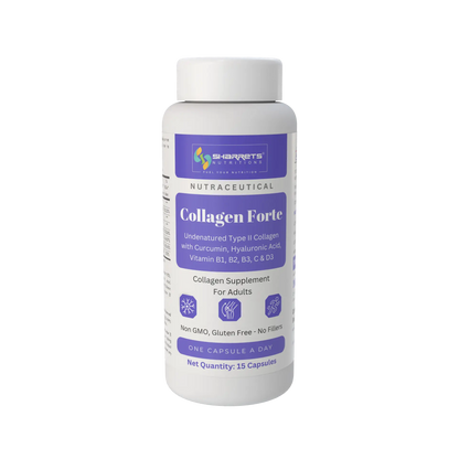 Sharrets Undenatured Type II Collagen with Curcumin, Hyaluronic Acid, Vitamin C, D3, B1, B2 & B3