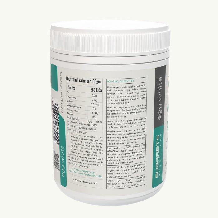 Egg White Protein Powder For Pets - Sharrets Nutritions LLP