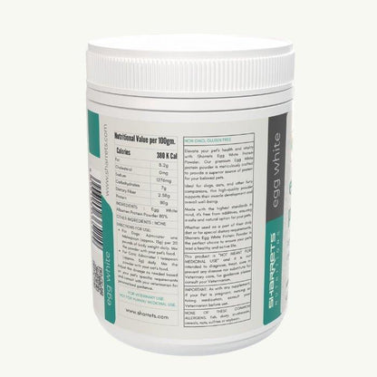 Egg White Protein Powder For Pets - Sharrets Nutritions LLP