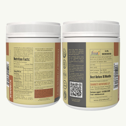 Sharretts Egg White Albumen Protein Powder - chocolate flavored 200g 