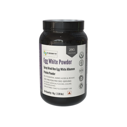 Sharrets Egg White Protein Powder Unflavored 1kg – Spray Dried Hen Egg White Albumen Protein