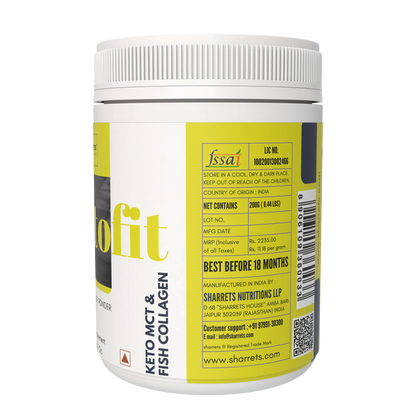 Ketofit MCT Collagen Powder - Keto Supplements - sharrets 