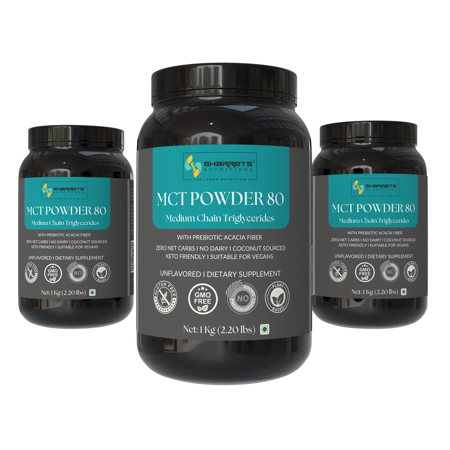 Sharrets MCT Powder 80- 1kg x3