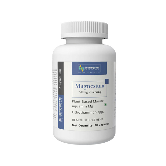 Sharrets Magnesium Capsules with Aquamin Mg, 310 mg magnesium per serving, Lithothamnion spp.