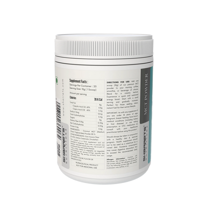 Sharrets Coconut MCT Oil Powder 80%