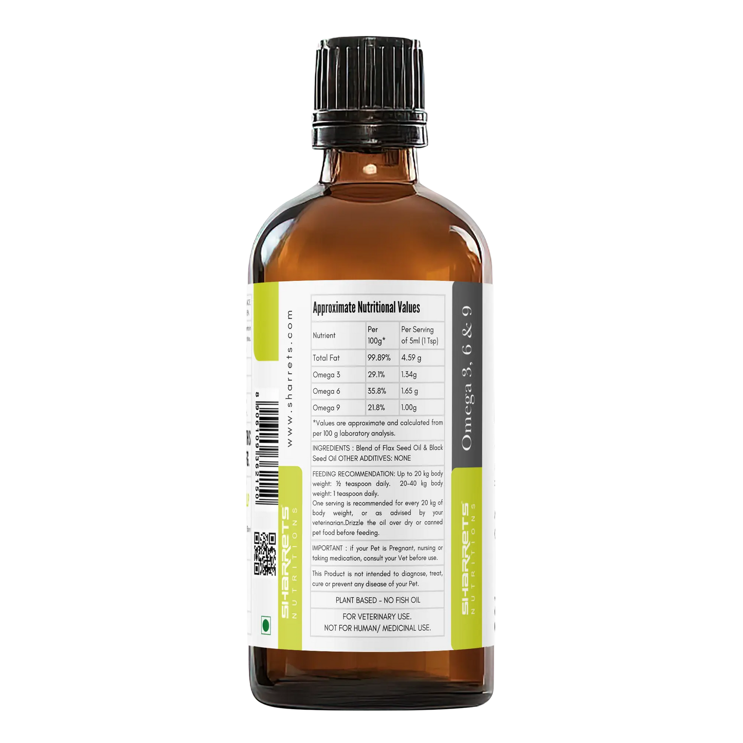 Sharrets Vegan Omega 3 6 9 Supplements for Pets