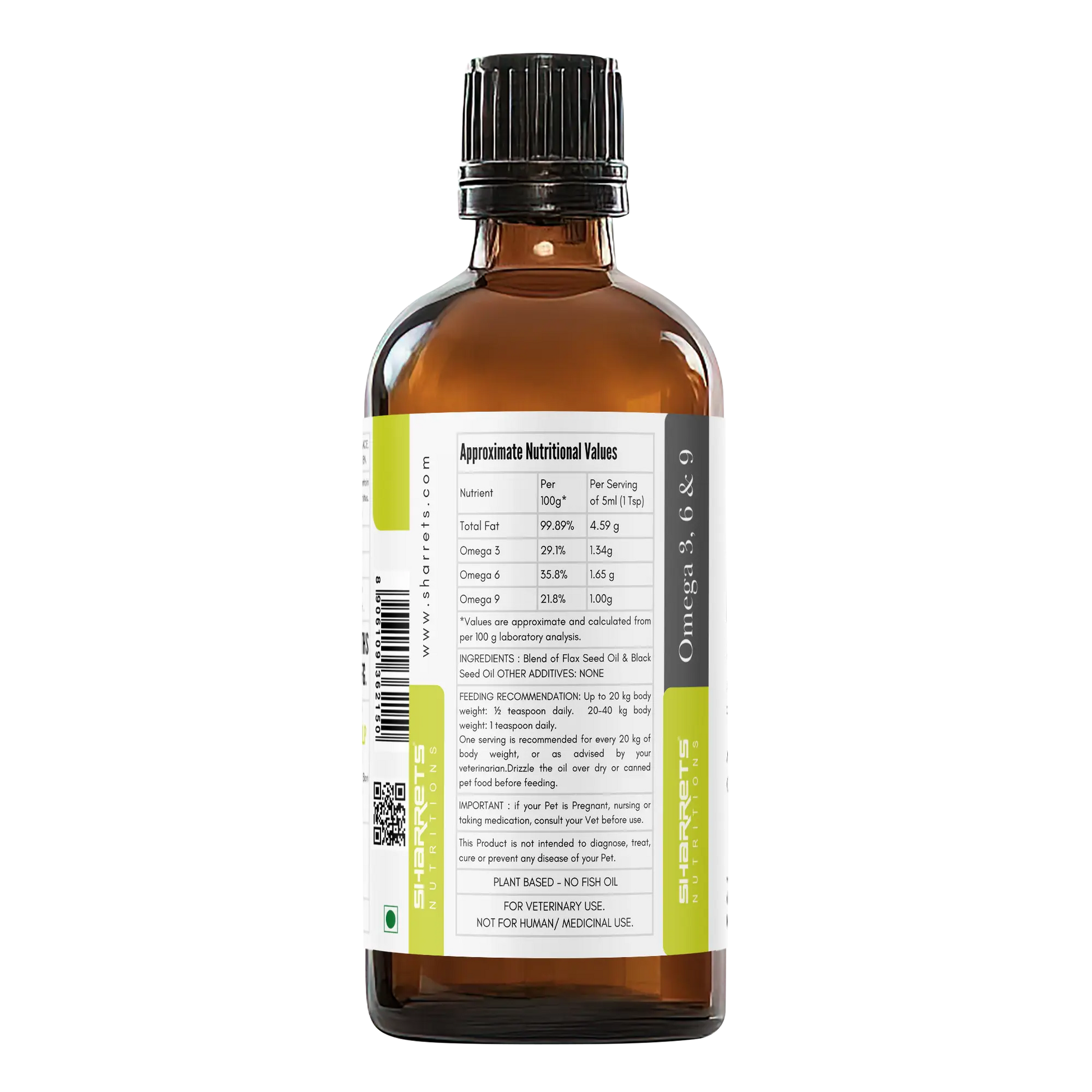 Sharrets Vegan Omega 3 6 9 Supplements for Pets