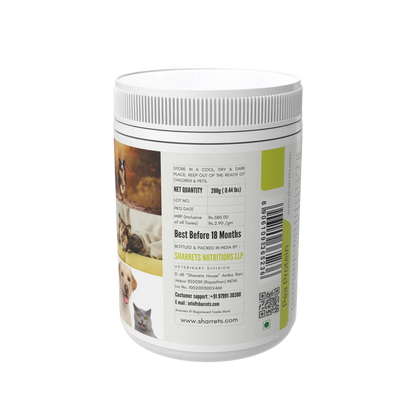 Sharrets Pea Protein Powder for Animals, 200g-Unflavored