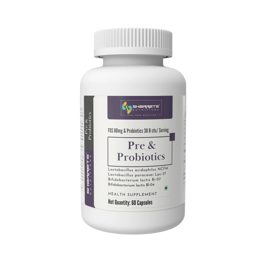 Sharrets Pre & Probiotic Capsules 30 Billion CFU India | 60 Capsules