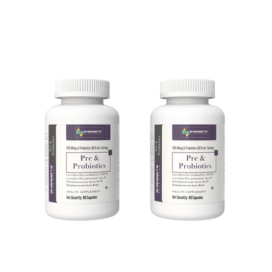 Sharrets Pre & Probiotic Capsules 30 Billion CFU India | 2 x 60 Capsules