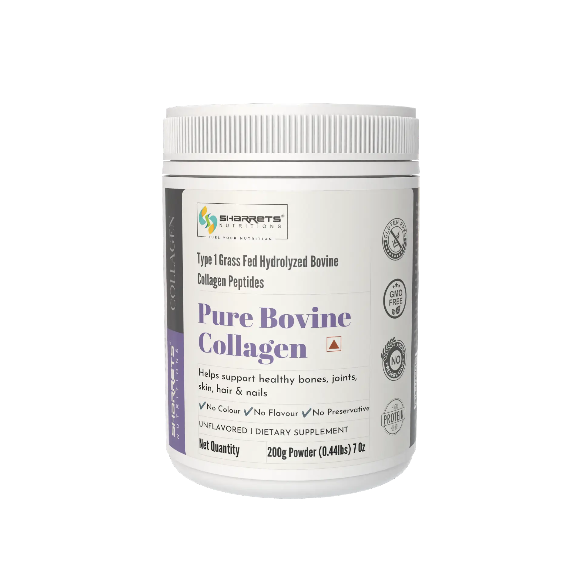 Pure Bovine Collagen Peptides Powder | Grass Fed Type I Collagen