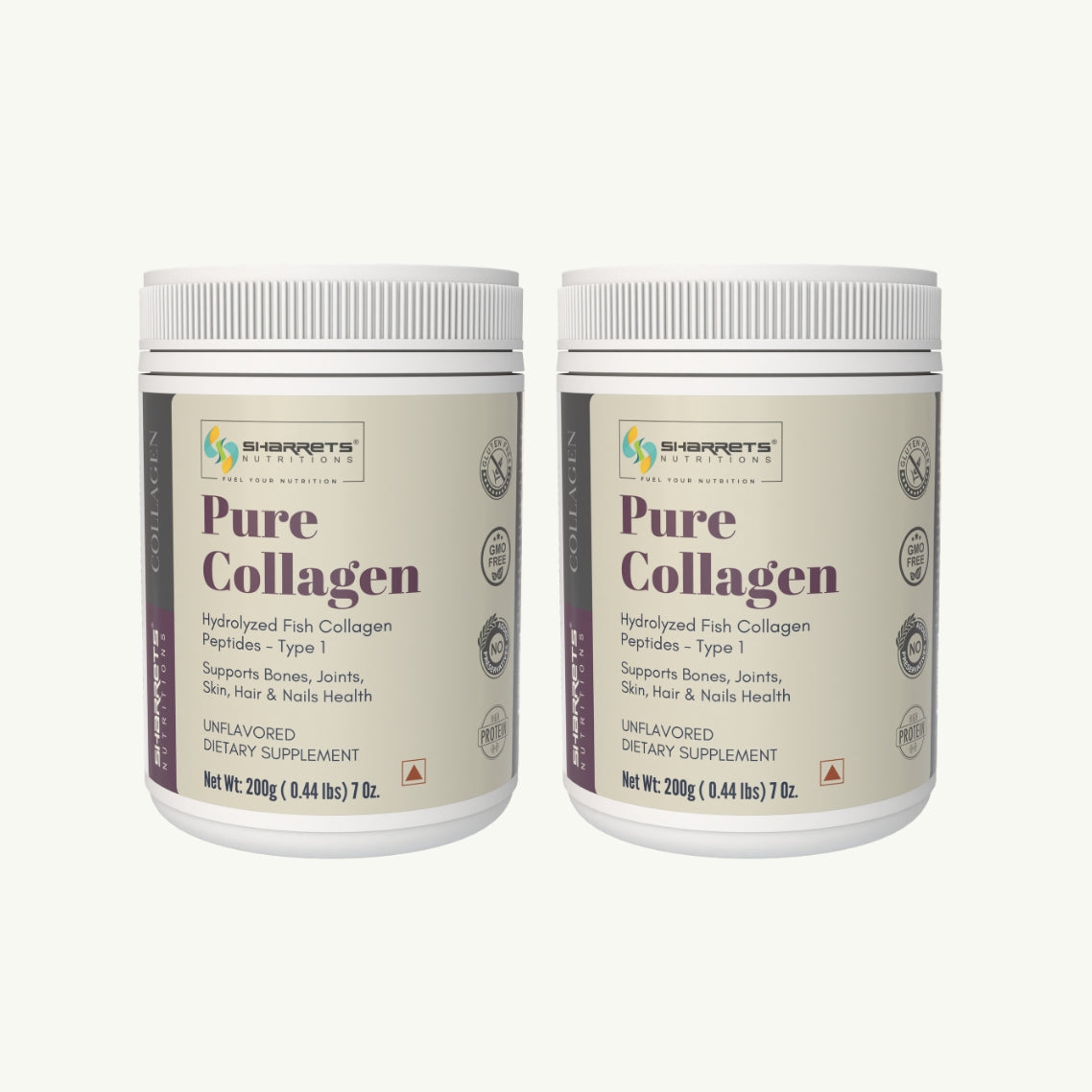Sharrets Pure Hydrolyzed Fish Collagen Powder Supplement 200g