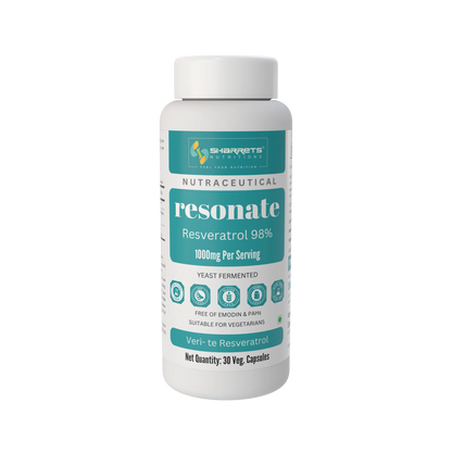 Sharrets Nutritions Resonate Resveratrol Supplement Capsules -1000mg per serving