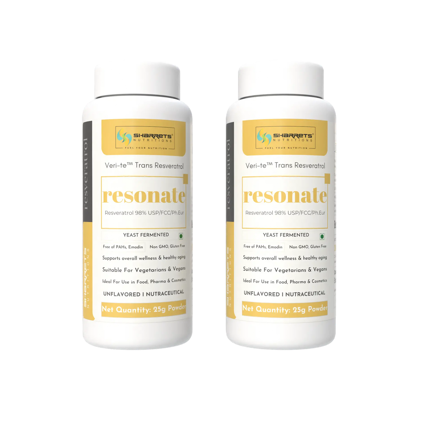 Trans-Resveratrol Powder 98% Pure | Yeast Fermented I Sharrets