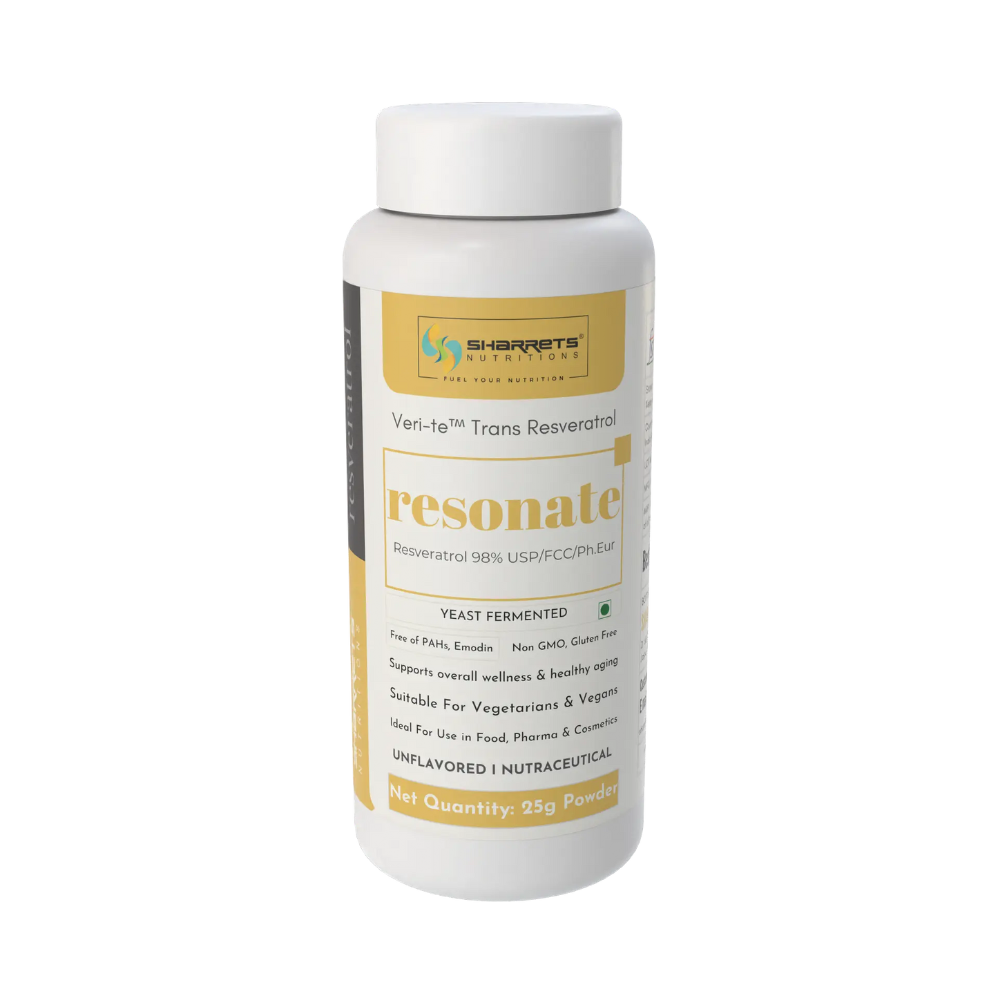 Trans-Resveratrol Powder 98% Pure | Yeast Fermented I Sharrets