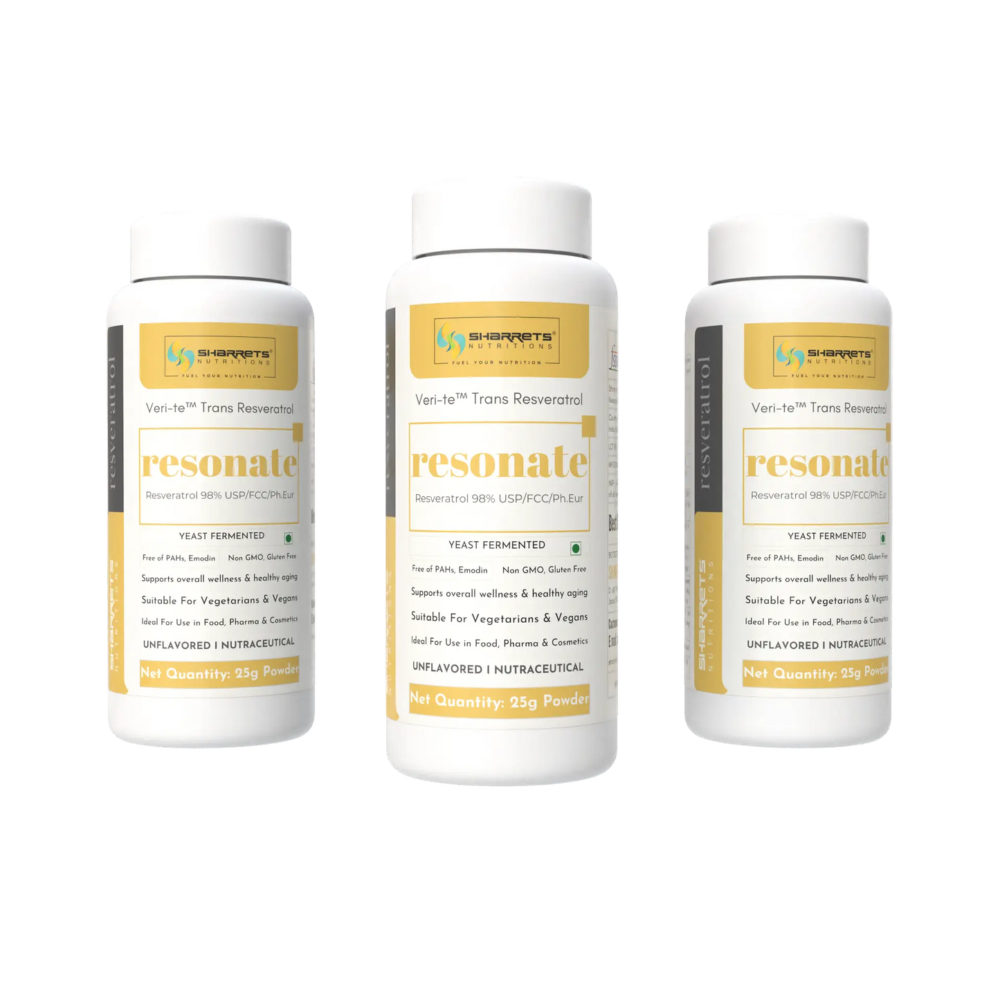 Trans-Resveratrol Powder 98% Pure | Yeast Fermented I Sharrets
