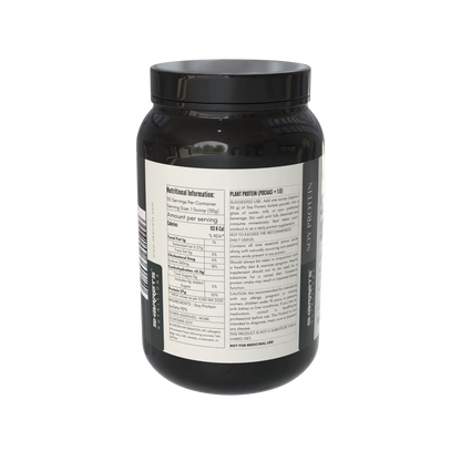 Sharrets Soy Protein Isolate 90% Powder – Unflavored Plant Protein- 1kg- showing nutritional information