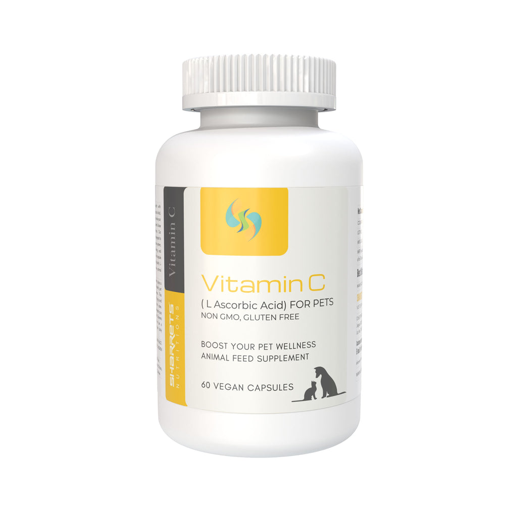 Vitamin C L-Ascorbic Acid Capsules & Powder for Pets 
