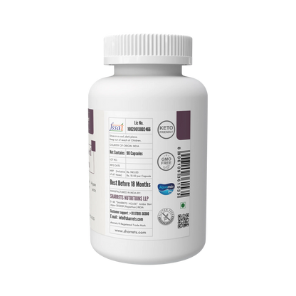 Manufacturer address and FSSAI license details of Sharrets Plant Based Aquamin Calcium Supplement
