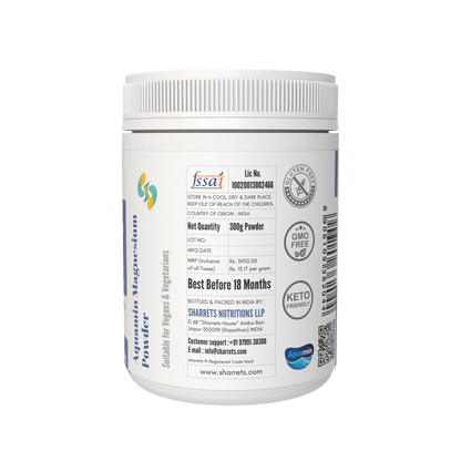 Manufacturer address and FSSAI license details of Sharrets Aquamin Marine Magnesium supplement-300g