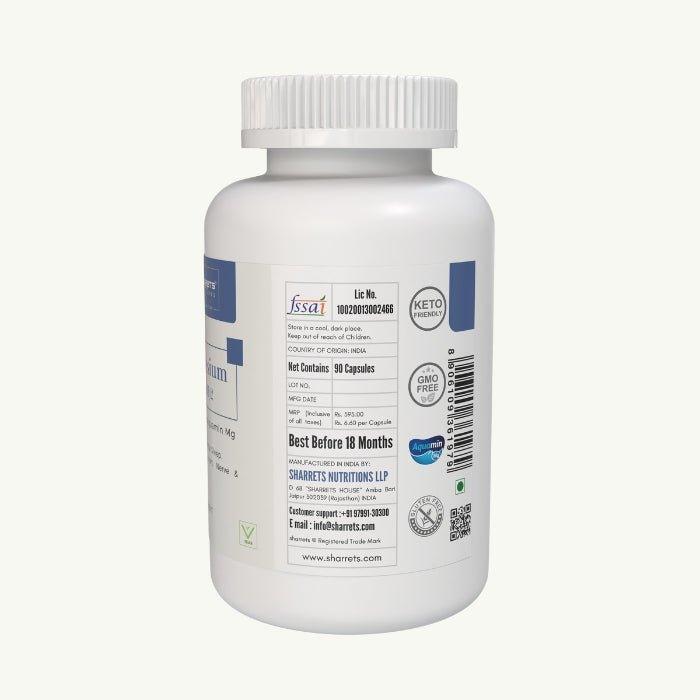 Manufacturer address and FSSAI license details of Sharrets Aquamin Marine Magnesium supplement