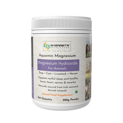 Aquamin magnesium powder for animals supporting muscle function, nerve health and bone strength – 300g