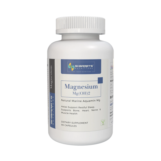 Aquamin Marine Magnesium Capsules 90 by Sharrets Nutritions natural marine magnesium supplement for bones muscles heart and joint health