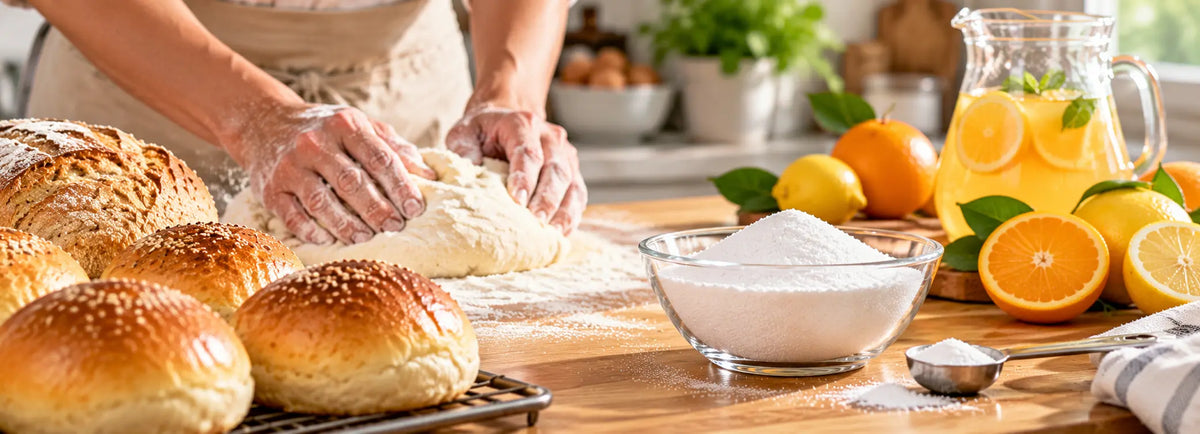 Sharrets L-Ascorbic Acid Vitamin C Powder for Food Processing, Bakery and Beverage Applications.