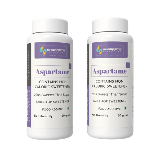 Aspartame zero calorie sweetener powder Sharrets