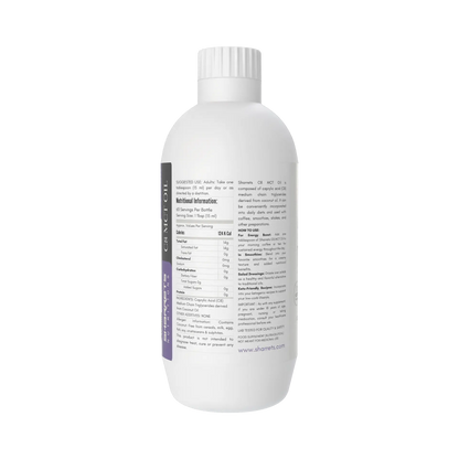 Pure C8 MCT Oil (Caprylic Acid) from Coconut | Keto-Friendly| Sharrets