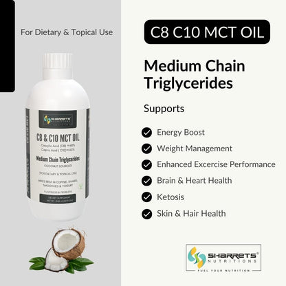 C8 C10 MCT oil - Sharrets Nutritions LLP