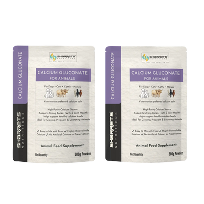 Calcium Gluconate Powder for Animals – Highly Bioavailable Calcium Supplement for Cattle & Horses