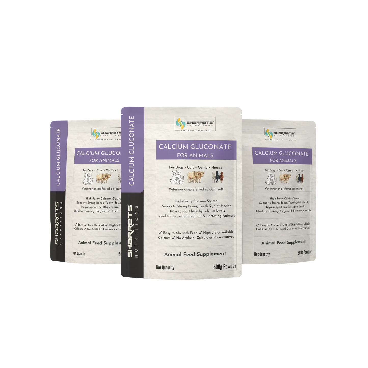 Calcium Gluconate Powder for Animals – Highly Bioavailable Calcium Supplement for Cattle & Horses