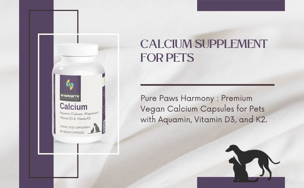 Vegan Calcium Supplement Capsules for Pets