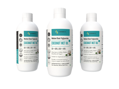 Coconut MCT oil 60:40 C8 C10 32 fl oz x3 pack keto energy oil