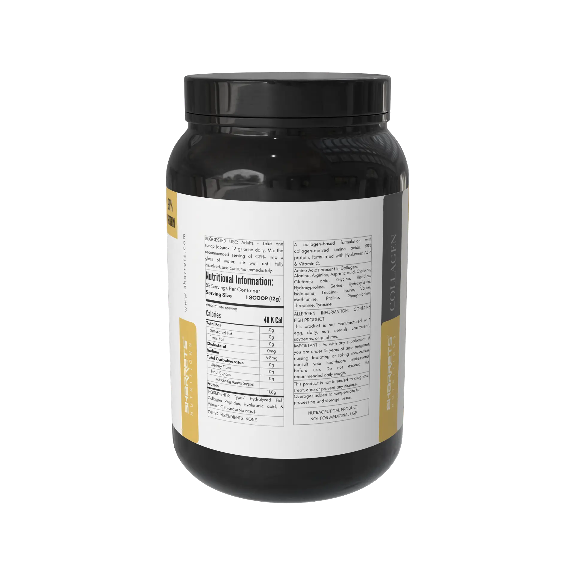 Sharrets CPH+ Fish Collagen Supplement- Best collagen powders in india