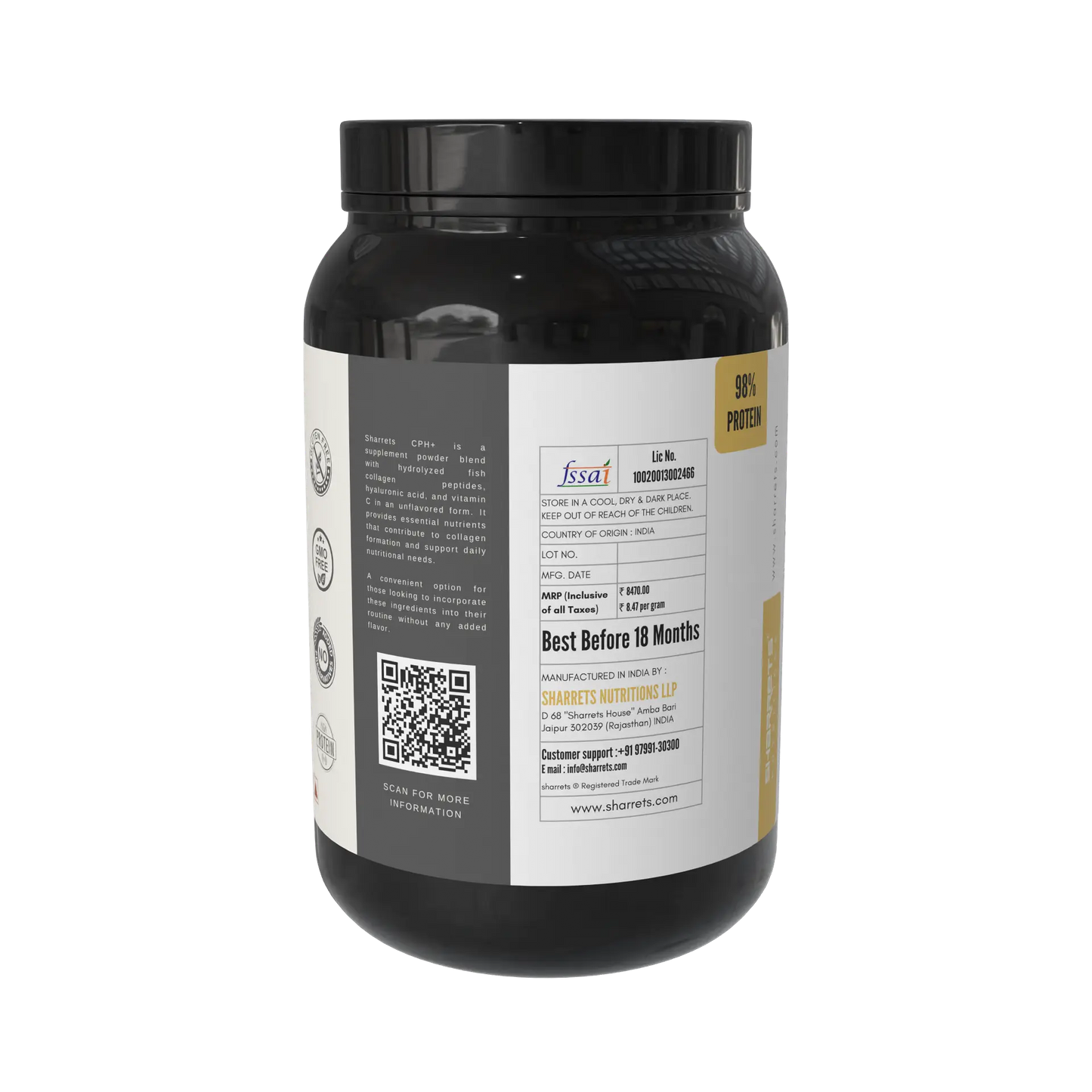 Sharrets CPH+ Fish Collagen Supplement- Best collagen powders in india