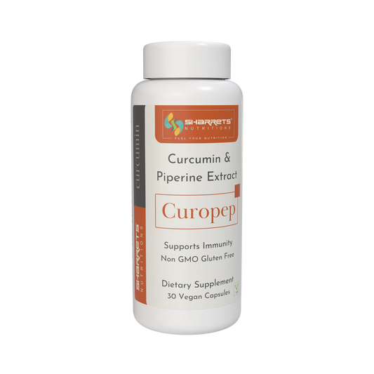 Curcumin piperine capsules turmeric extract with black pepper supplement 30 capsules by Sharrets Nutritions for better absorption