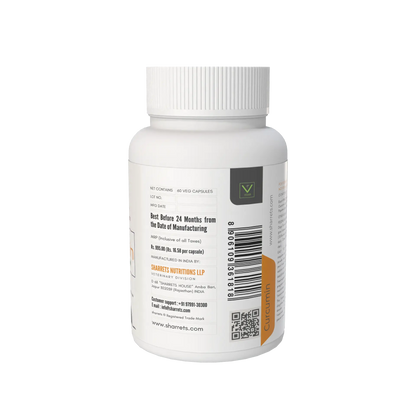 Curcumin Piperine Capsules for Dogs & Cats | Natural Turmeric Supplement - 60 Capsules