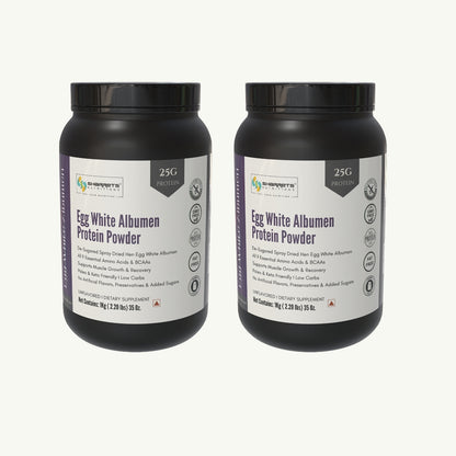 Egg white albumen protein powder unflavored 1kg x 2 pack high protein supplement