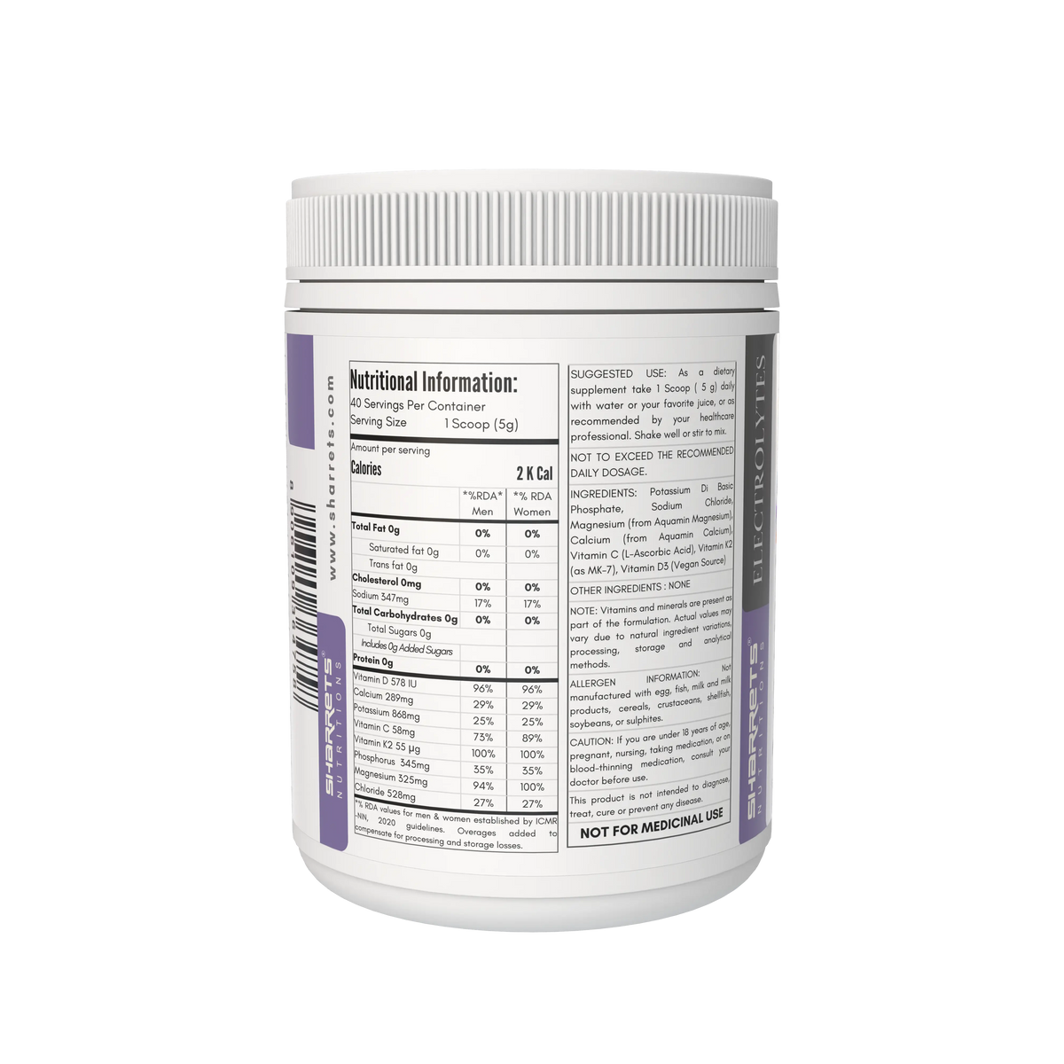 Electrolytes Powder in India – Sugar-Free Electrolyte Drink Mix