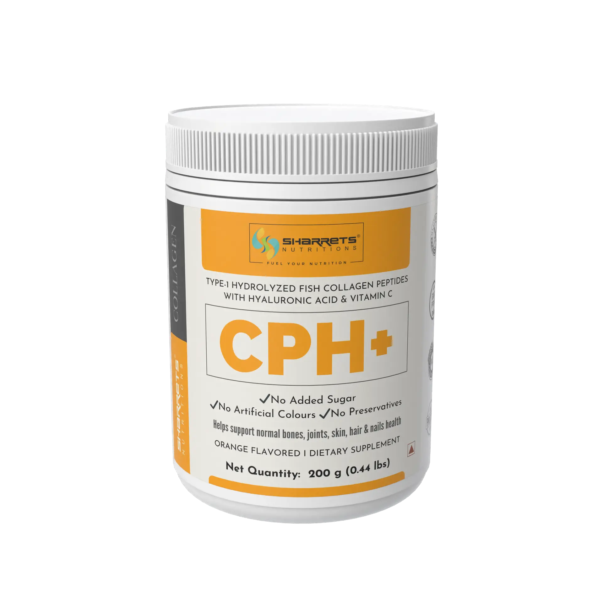 CPH+ Marine Fish Collagen Powder (Type 1) with Hyaluronic Acid & Vitamin C – Collagen for Skin, Hair & Joints
