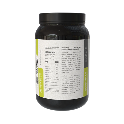 Pure Dehydrated Garlic Powder 1kg by Sharrets Nutritions natural garlic powder made from premium garlic cloves for seasoning, cooking and spice blends