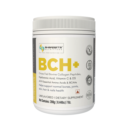 Hydrolyzed Bovine Collagen Peptides Powder 200g – Grass Fed Collagen with Hyaluronic Acid Vitamin C and D3