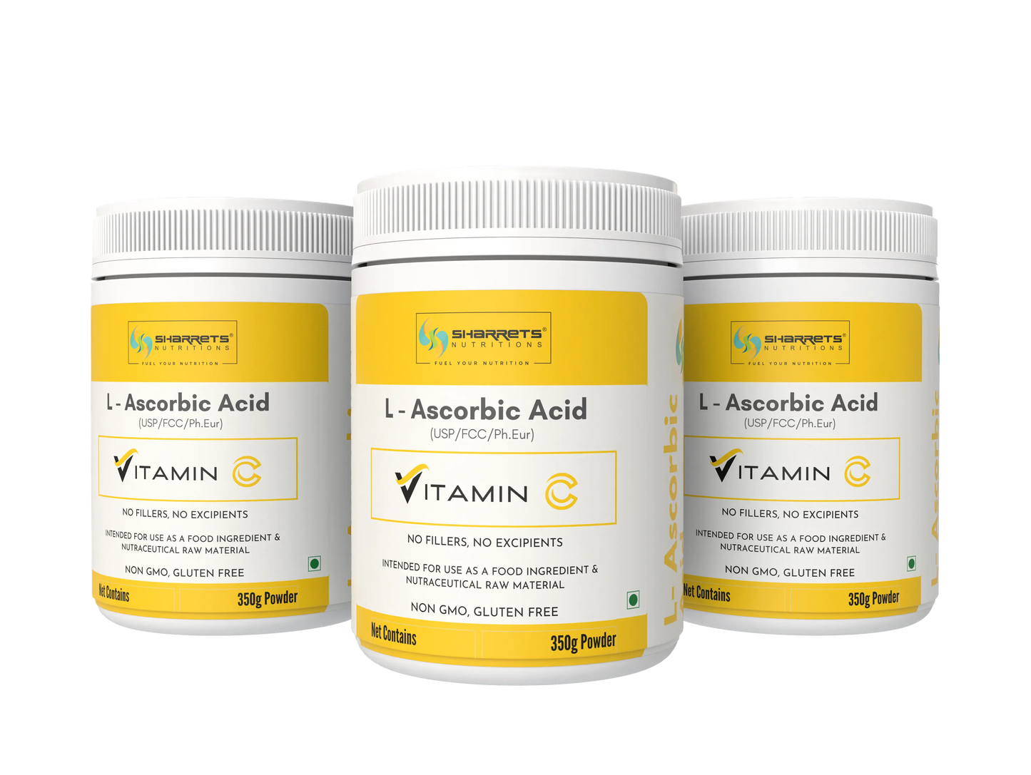 L Ascorbic Acid Vitamin C powder USP food grade 350g x 3 pack